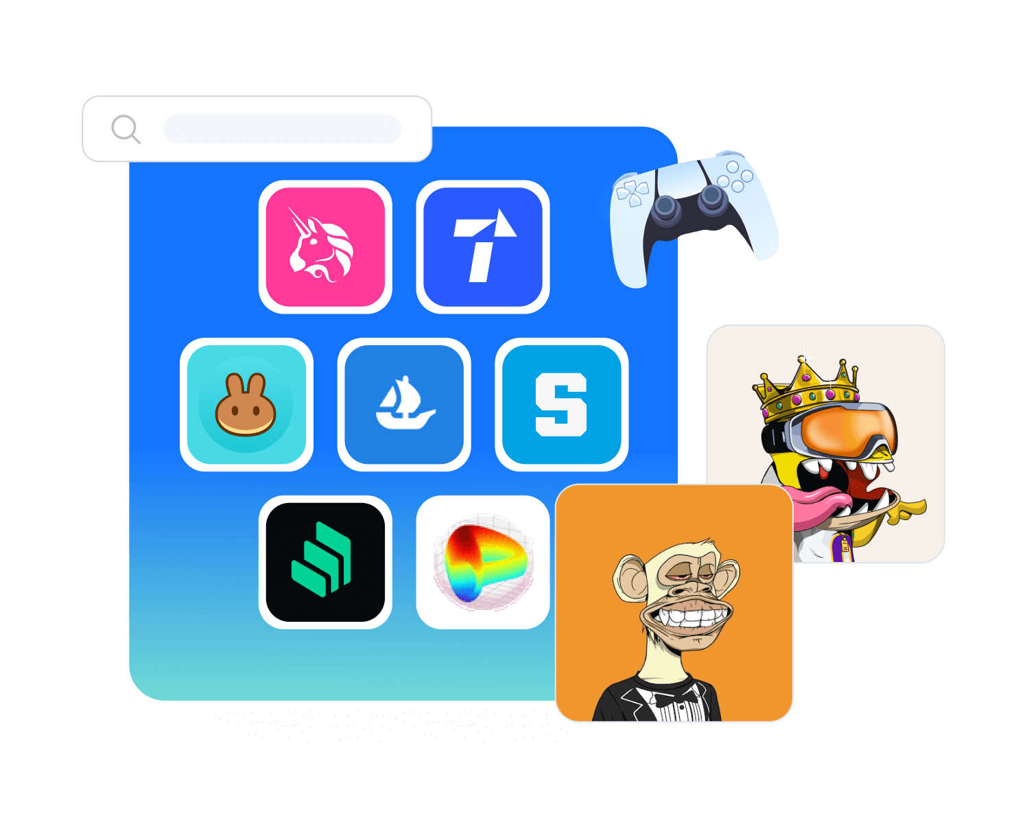 TokenPocket DApp 連接與鏈上服務示意